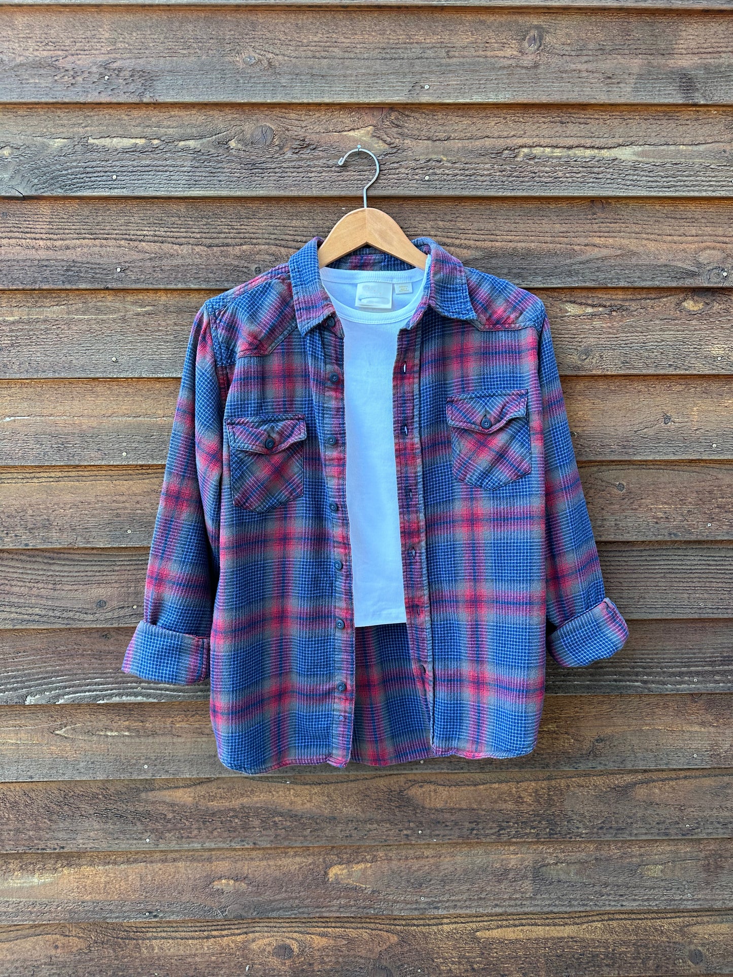 Vintage Plaid Flannel Shirt