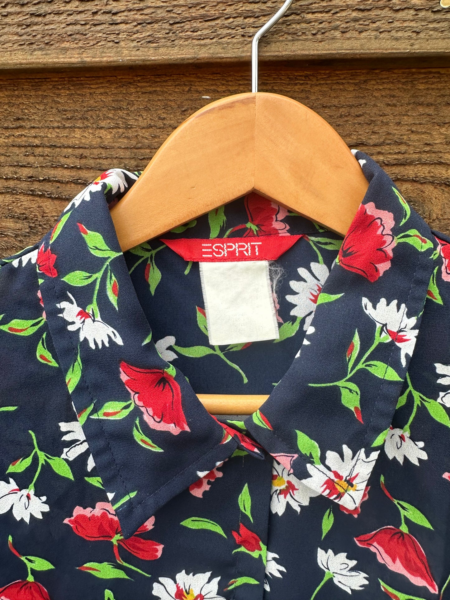 Vintage Esprit Cropped Floral Shirt
