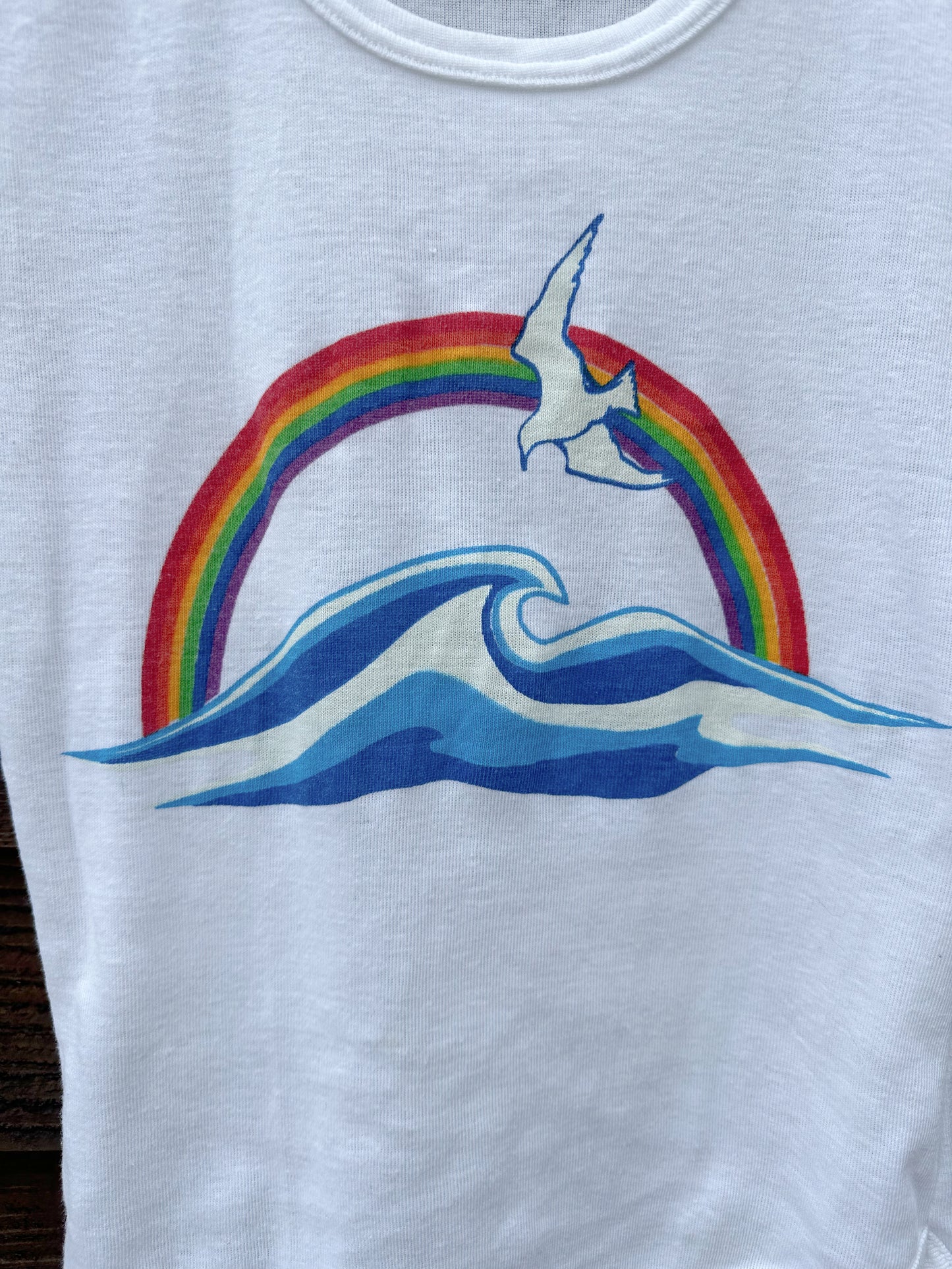 1970s Vintage Ocean Pacific Wave Print T-Shirt