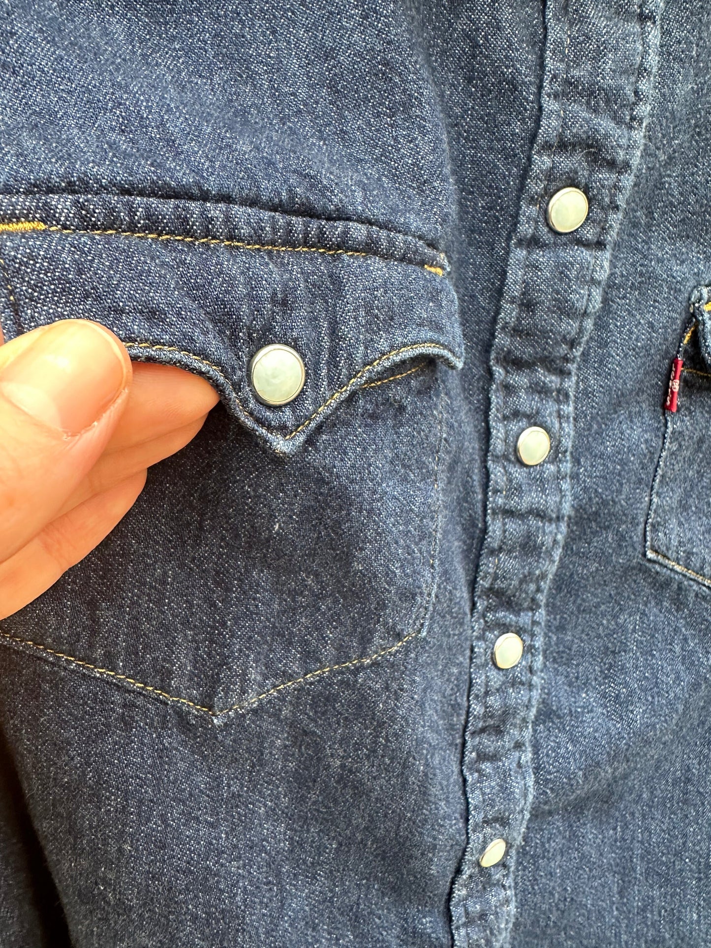 Cropped Denim Shirt