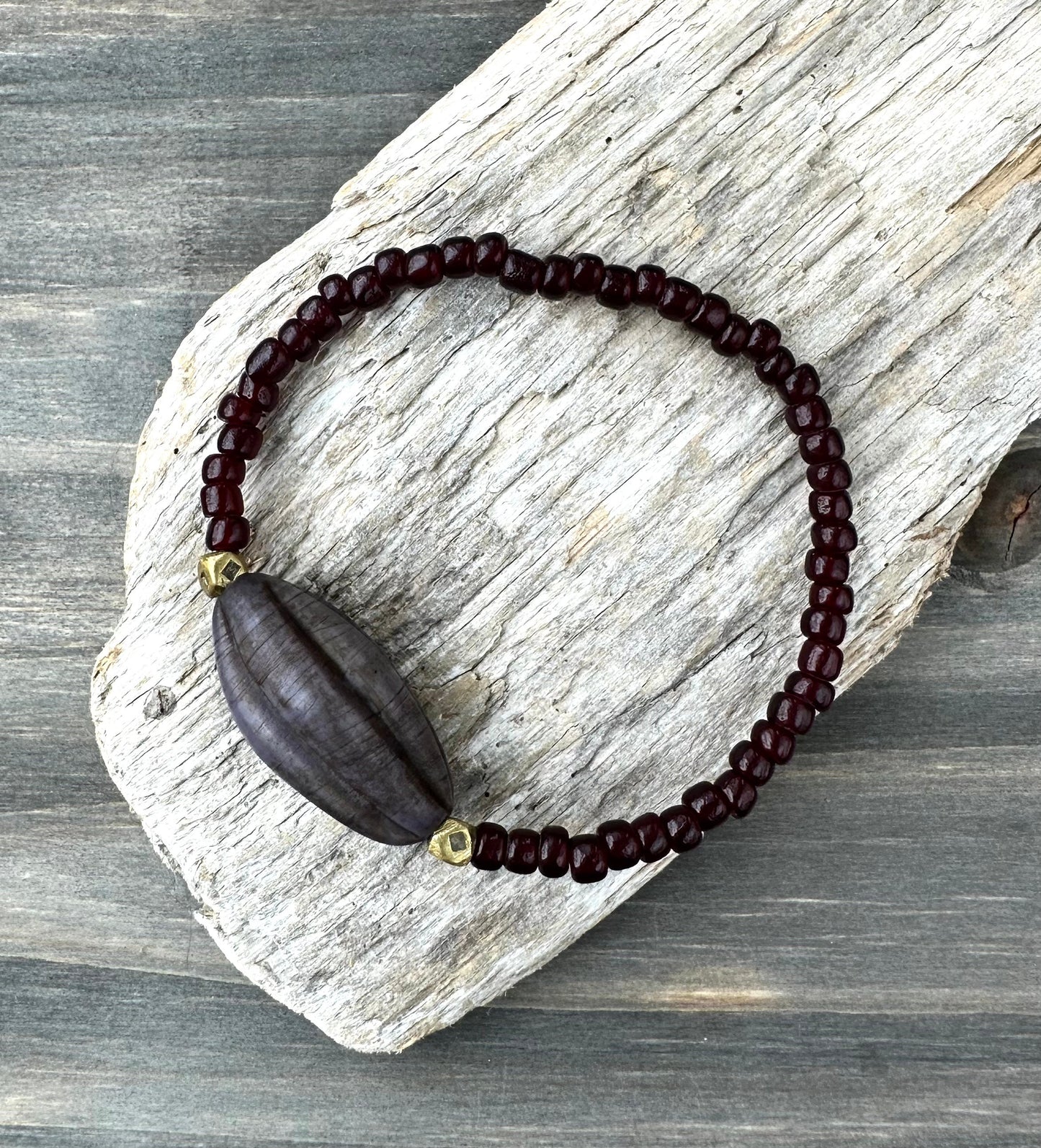 Vintage Bead Stretch Bracelet