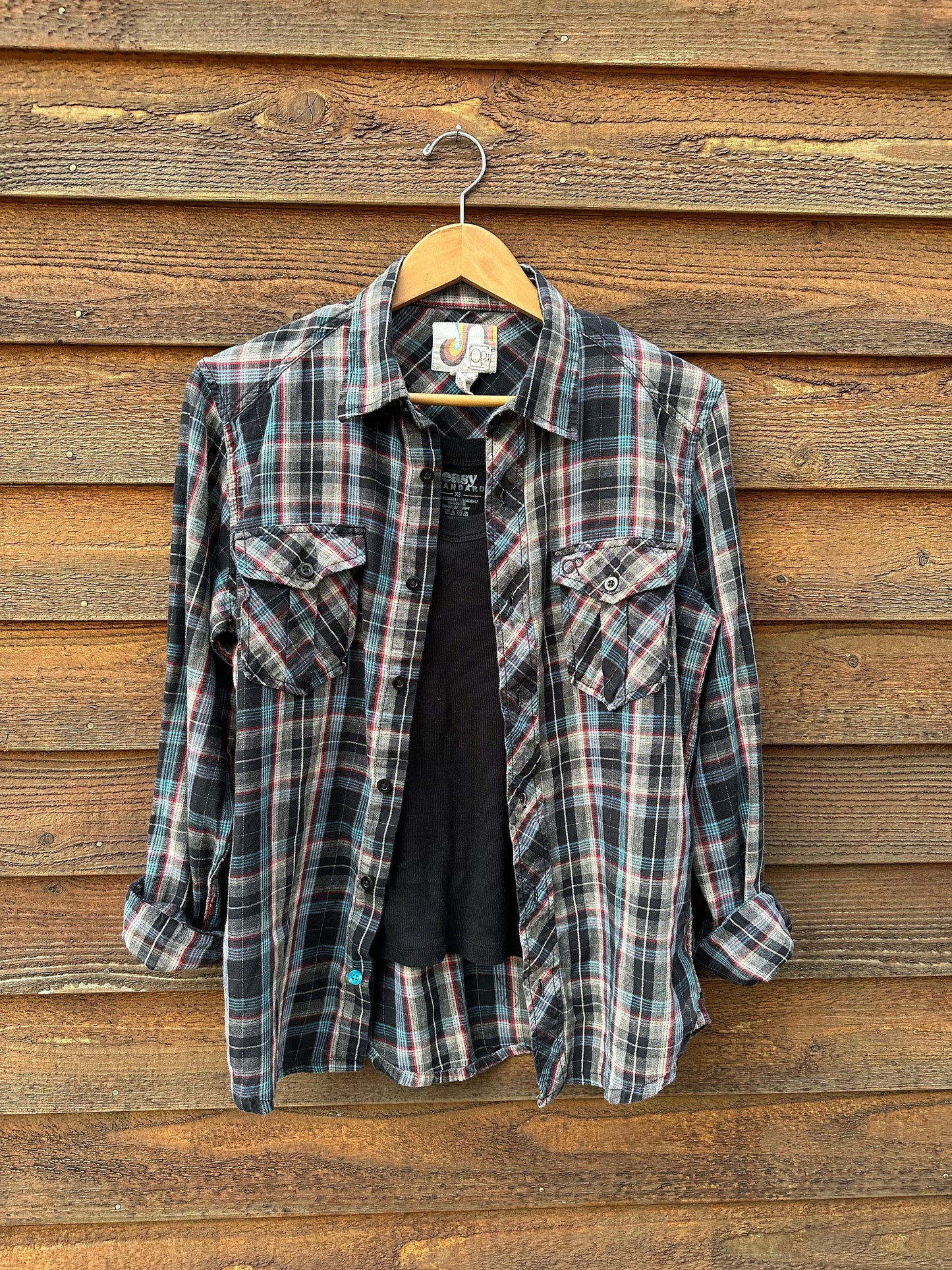 1990s Vintage Plaid Shirt