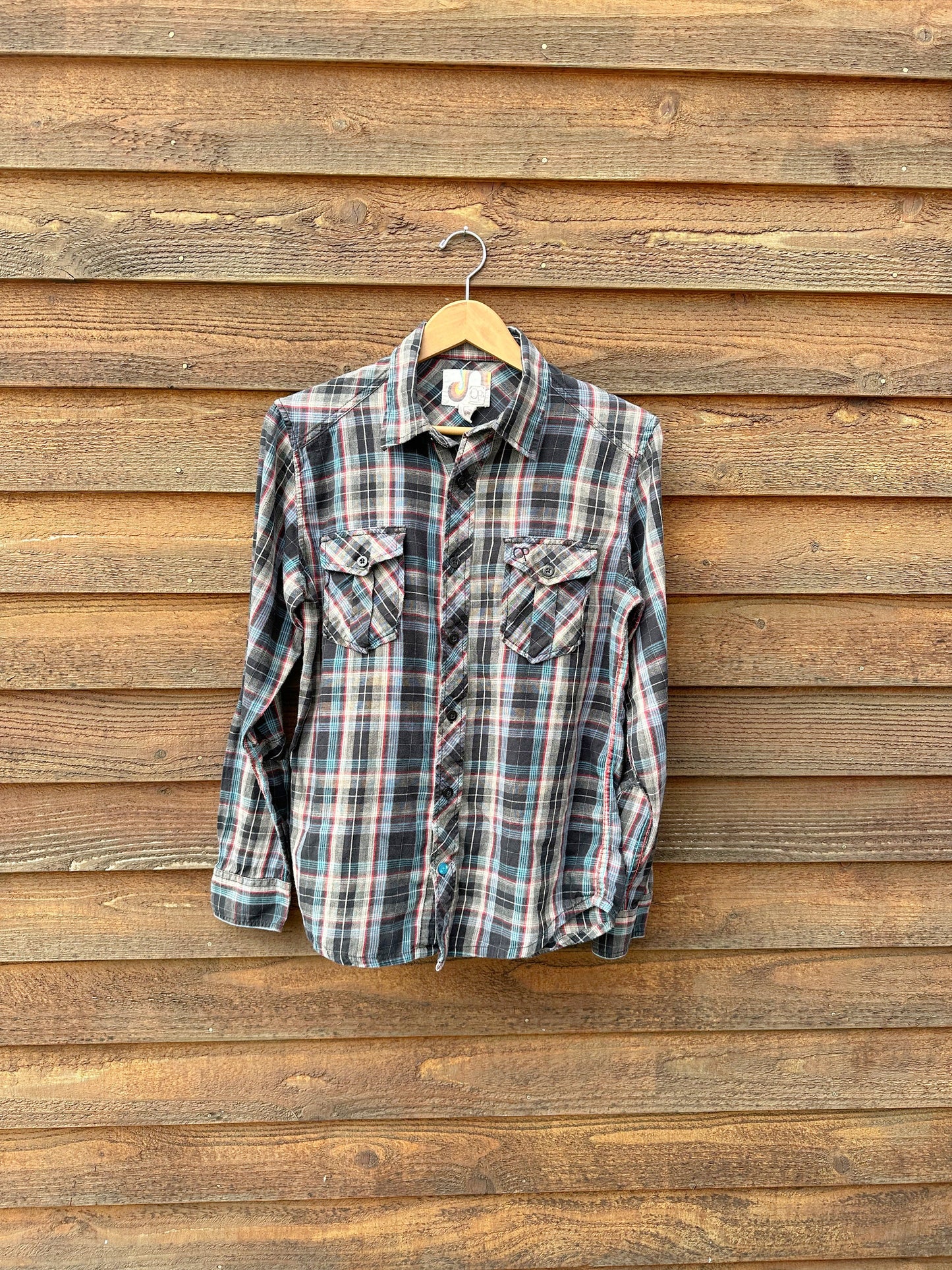 1990s Vintage Plaid Shirt